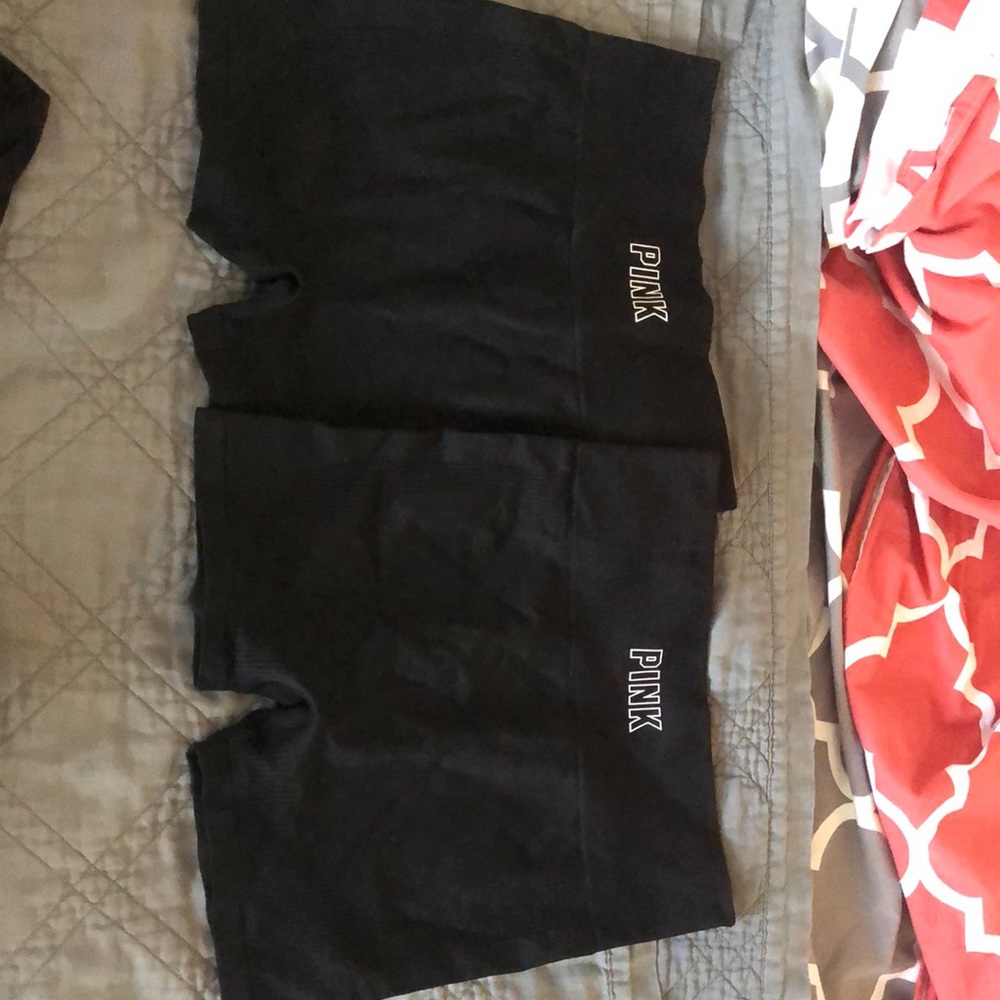 Pink workout shorts
